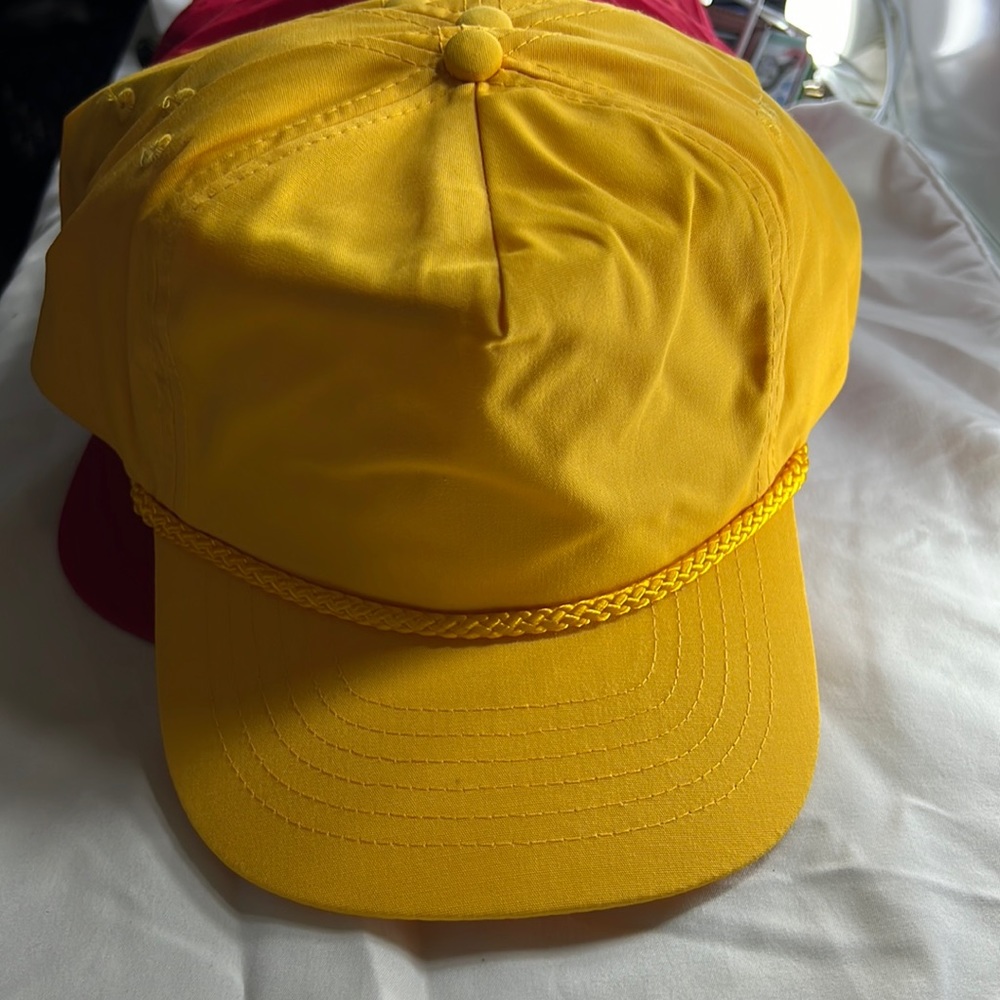 Kc Royal Queen rare vintage cap plain yellow , i had 3 pcs available for sale